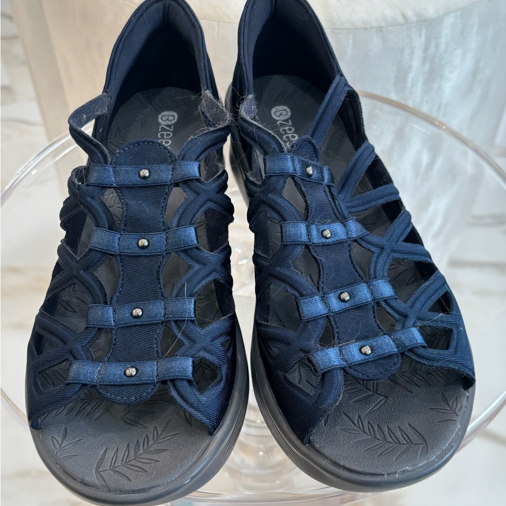 Bzees Midnight Blue Strappy Shoes